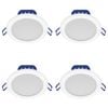 DETA 10W 950lm Grid Connect RGB+CCT Smart LED Downlight - 4 Pack