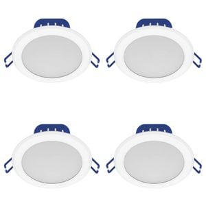 DETA 10W 950lm Grid Connect RGB+CCT Smart LED Downlight - 4 Pack