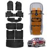 3-Pcs Boot Liner Floor Mats Set for Ford Everest 2015-2022 Cargo Kick Mats Back Seat Cover