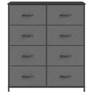 Ufurniture Chest of 8 Drawers Fabric Storage Cabinet Gray