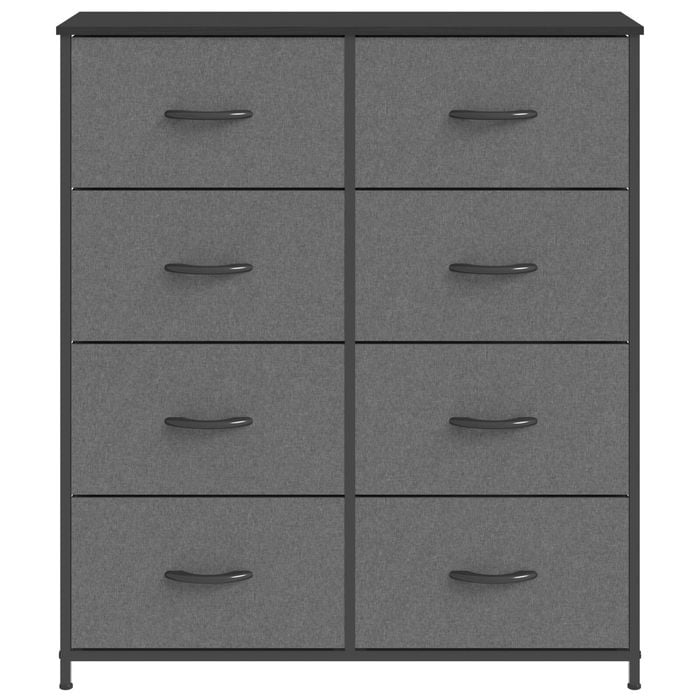 Ufurniture Chest of 8 Drawers Fabric Storage Cabinet Gray