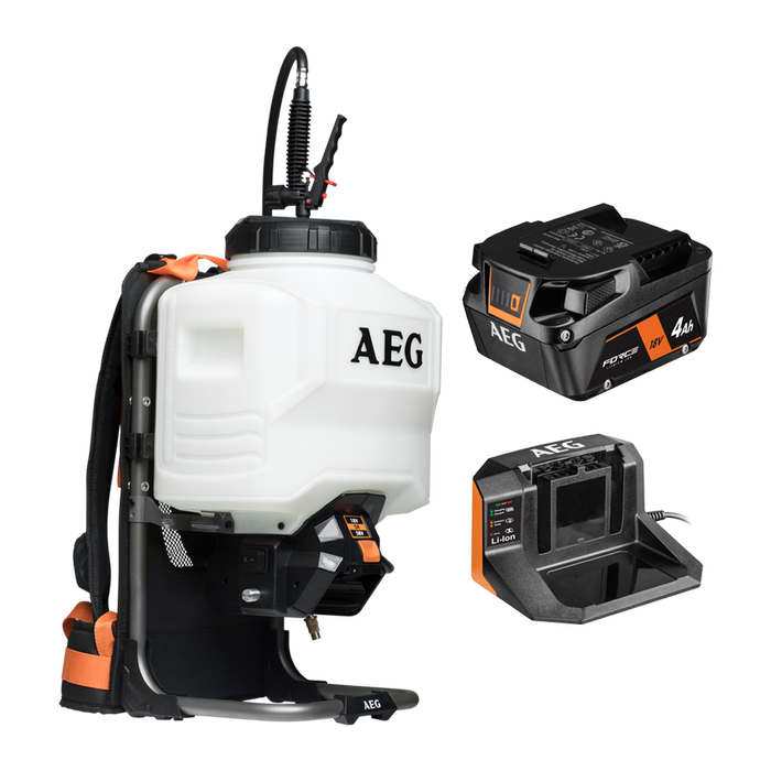 AEG 18/58V 4.0Ah Backpack Sprayer Kit