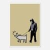 Galrie Banksy Choose Your Weapon Gold Poster (2010) - Art Collection Essential, Poster Only, A2 42 x 60cm (16 x 24inch)