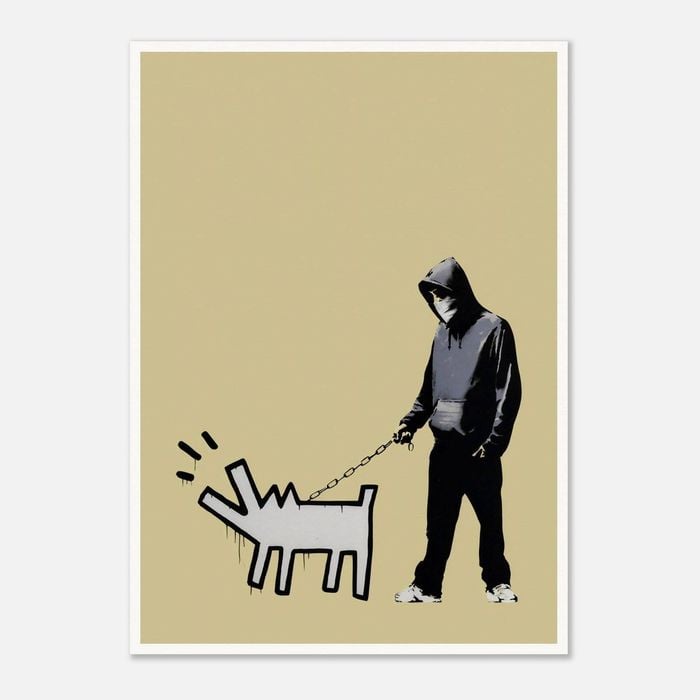 Galrie Banksy Choose Your Weapon Gold Poster (2010) - Art Collection Essential, Poster Only, A2 42 x 60cm (16 x 24inch)