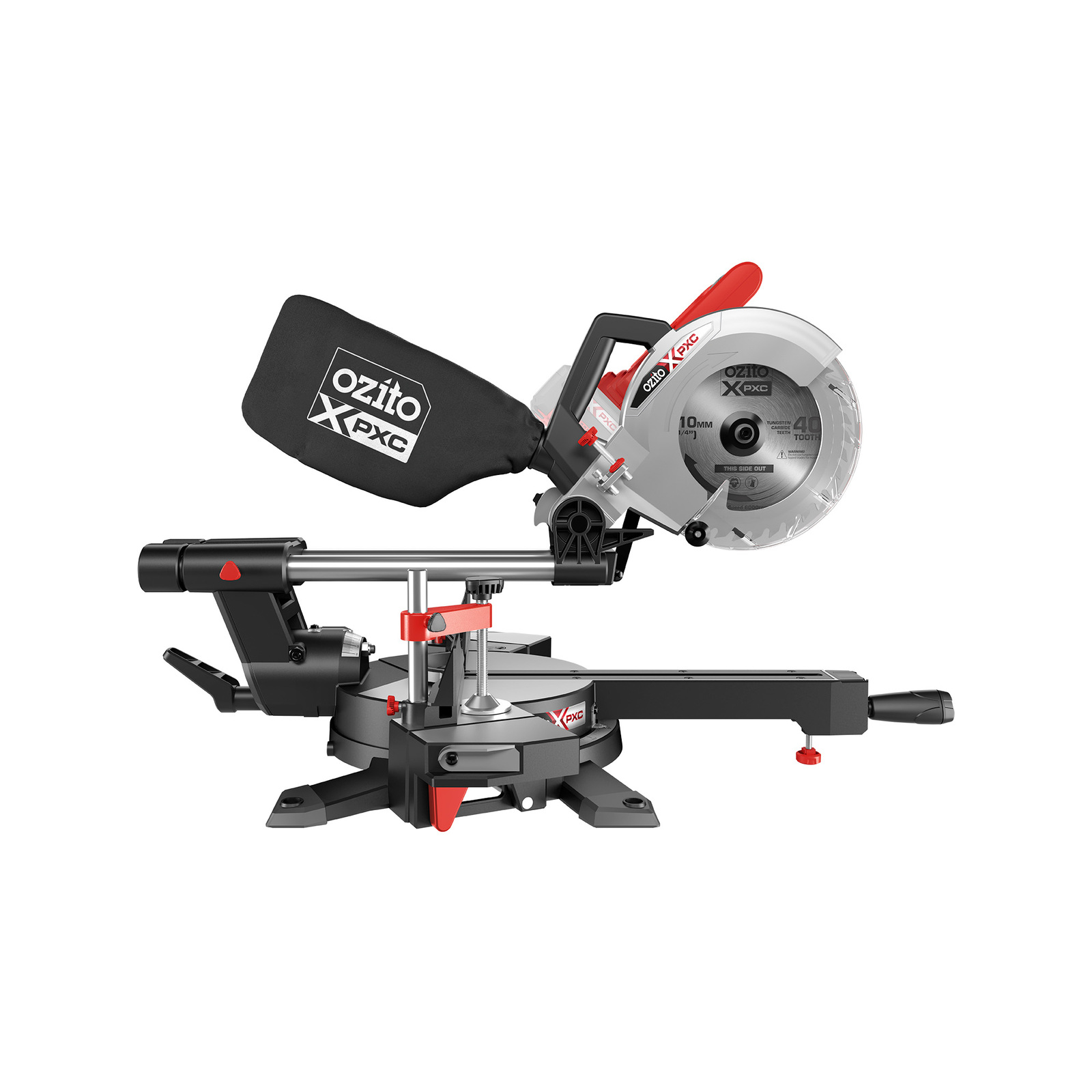 Ozito PXC 36V 2 x 18V 210mm Sliding Compound Mitre Saw Skin Only Bunnings Australia