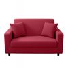 Anyhouz 2 Seater Sofa Cover Plain Red Style And Protection For Living Room Sofa Chair Elastic Stretchable Slipcover