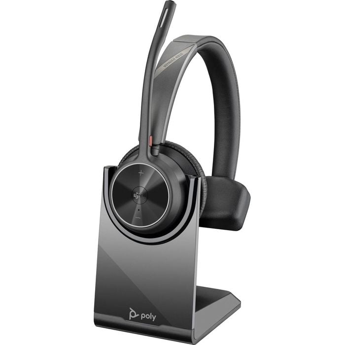 Poly Voyager 4300 Uc 4310 Wired/wireless Over-the-head, On-ear Mono Headset - Black - Microsoft Teams Certification