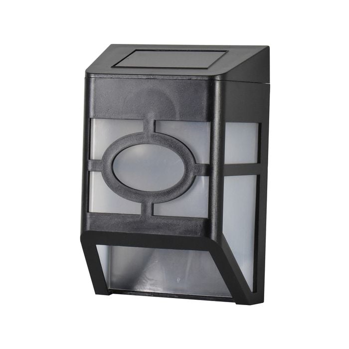 Click 13.3cm 10 Lumens Evans Solar LED Wall Light - Pack of 4