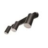 Brilliant Lighting 240V Black Coolum Triple Wall Light