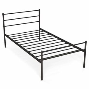 Costway Single Metal Bed Platform Bed Frame W/headboard & Footboard