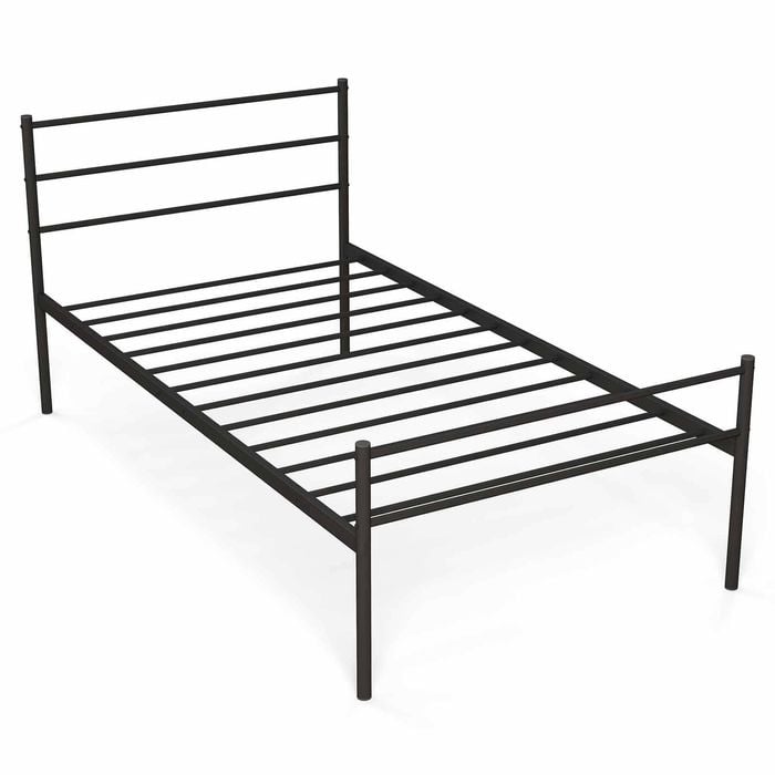 Costway Single Metal Bed Platform Bed Frame W/headboard & Footboard