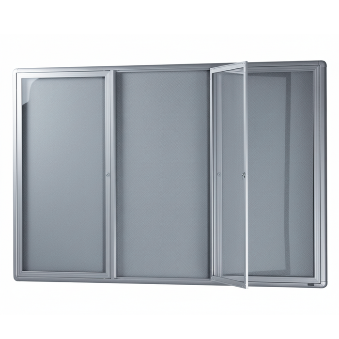 BeNoticed 3 Hinged Door Notice Case 1830x1220mm