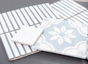 Four different tiles together