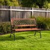 Marquee Cast Iron Back Timber Bench
