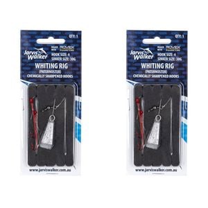 2x Jarvis Walker Paternoster Whiting Rig with 30g Sinker Size 4