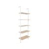 YES4HOMES Industrial Ladder Shelf Wood Wall-Mounted Bookcase Storage Rack Shelves Display