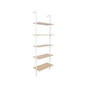 Yes4homes Industrial Ladder Shelf Wood Wall-mounted Bookcase Storage Rack Shelves Display