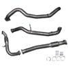 Ignite Exhausts Turbo Back For Nissan Gu Patrol 3l Coil Spring Ute 3" Cat & Pipe Raw Aluminised Steel