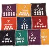 12cm Square Numbered Beanbags - Pack of 10