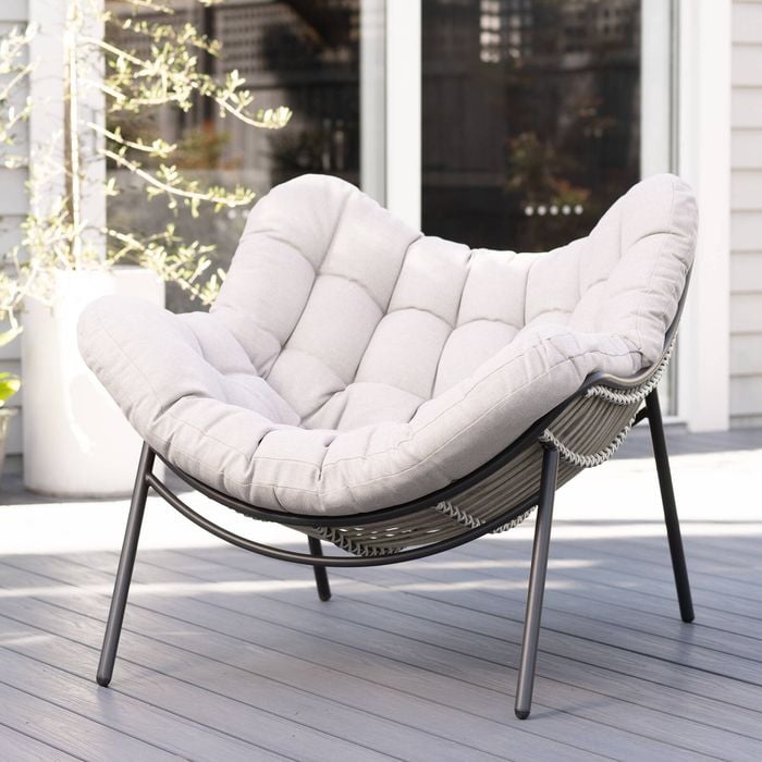 Marquee Reader Wicker Statement Chair