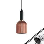 Snap Lighting Vintaj Ellipse Glass Downlight to Pendant Light Conversion Kit Copper