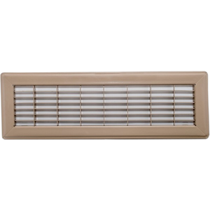 Accord 100 x 400mm Beige Metal Floor Vent