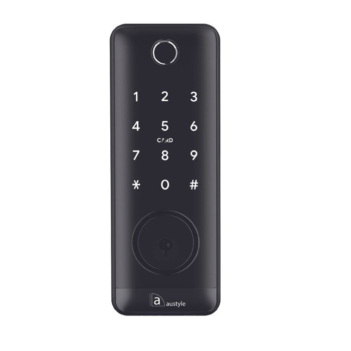 Austyle 170 x 65mm Matt Black Digital Dead Bolt Set