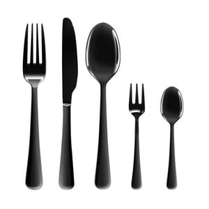 Toque 30PCS Stainless Steel Cutlery Set  Black