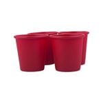 Daily Bake Silicone Dariol Moulds 120ml Set of 4 Red