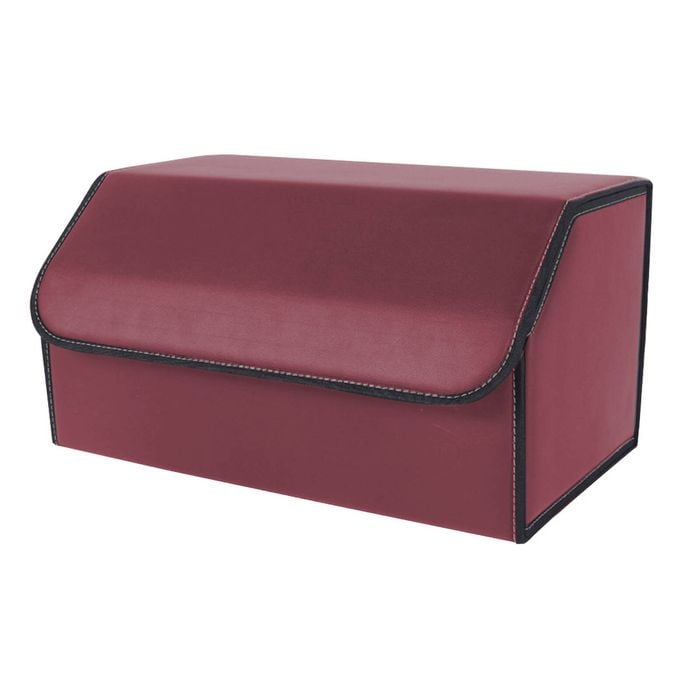 SOGA Large Red Car Boot Organizer