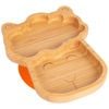 Tiny Dining Bamboo Llama Baby Feeding Plate with Suction Cup