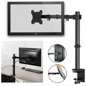 Adjustable Monitor Stand Single Arm Desk Mount Computer Lcd Tv Holder Display