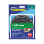 Narva 5A 2.5mm Red, Green, Yellow, White, Brown 5 Core Trailer Cable - 6m