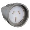 HPM 10A Grey Socket Plug Extension