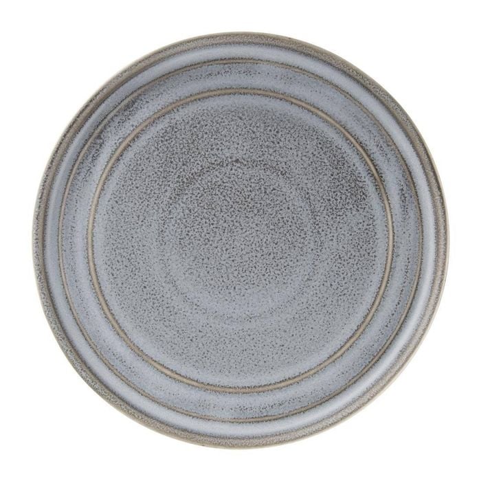 Olympia Cavolo Flat Round Plate Charcoal Dusk 220mm 6 Pack