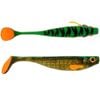 18cm Storm RIP T-Bone Soft Shad Lure - Green Motor Oil Tiger