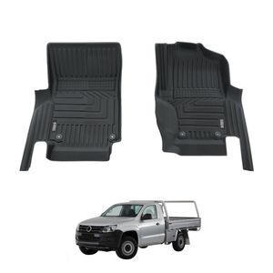 AUSGO Car Floor Mats for Volkswagen Amarok 2H Single Cab 2009-2022 All-Weather Floor Liners