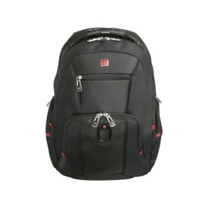 Swisswin Swiss waterproof 15.6" laptop School Travel Backpack Black