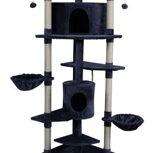 Yes4pets 200 Cm Cat Scratching Post Tree Scratcher Corner Tower Furniture- Grey