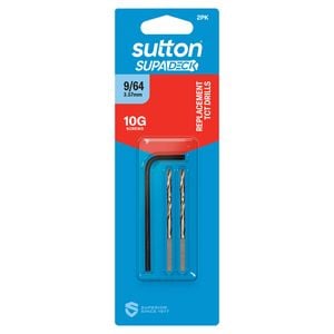 Sutton Supadeck 9/64" Replacement Drill Bit - 2 Pack