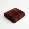 Ardor Eli Chenille Throw Soft Warm Velvety Blanket Brown 130x170cm