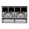 Mother Of Pearl Hand Inlay Midnight Flora Sideboard