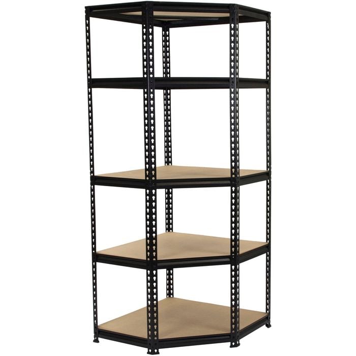 Pinnacle 1830 x 730 x 730mm 5 Tier Corner Adjustable Shelving Unit