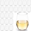 Rowdy Crowd Wine Tumblers Catering 24 Pack 425ml - Unbreakable Tritan Plastic Stemless Dishwasher Safe