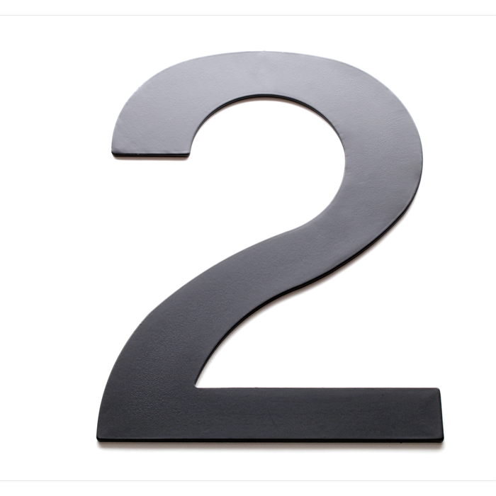 Sandleford 200mm Black Lorenzo House Number 2