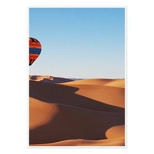Galrie Stunning Hot Air Balloon Art Print Over Desert Landscape, Poster Only, 50 x 70cm (20 x 28inch)