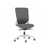 Olg Engage Office Chair No Arms Mesh Back Light Grey Seat White Base