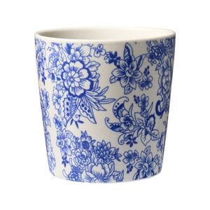 Northcote Pottery 20 x 19cm Blue Marigold Cone Pot