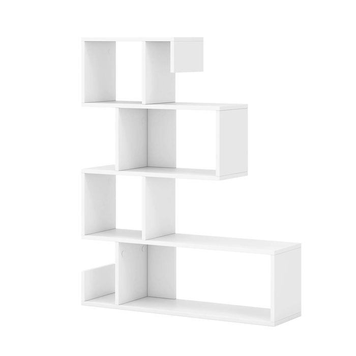 Costway 5-tier S-shaped Bookshelf Storage Bookcase Display Shelf