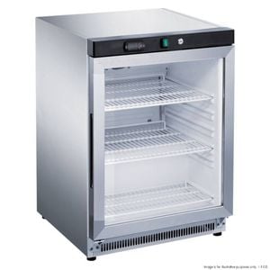 Fed-X Stainless Steel Upright Static Display Fridge